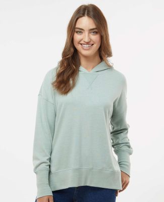 MV Sport W23720 Women's French Terry Hooded Sweats in Greenstone