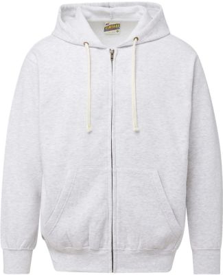 MV Sport 22132 Vintage Fleece Full-Zip Hooded Swea in Ash