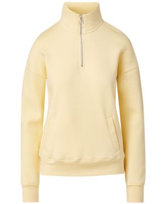MV Sport W20189 Women's Cloud Fleece Quarter-Zip S in Sun ray