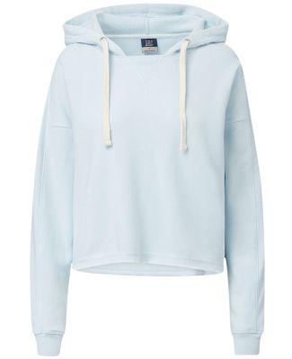 MV Sport W23101 Women's Angel Fleece Crop Hooded S in Arctic blue