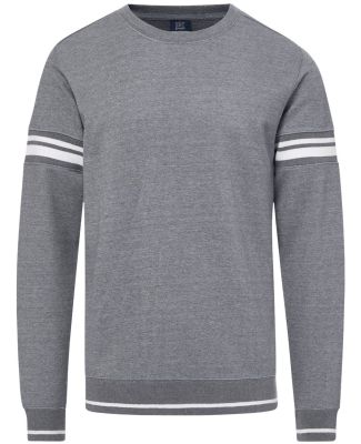 MV Sport 23404 Donovan Striped Crewneck Sweatshirt in Graphite