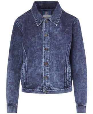 MV Sport W23119 Women's Mila Acid Wash Denim Terry in Denim