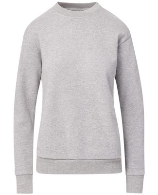 MV Sport W23140 Women's Raelynn Cloud Fleece Crewn in Heather grey