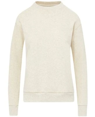 MV Sport W23140 Women's Raelynn Cloud Fleece Crewn in Oatmeal
