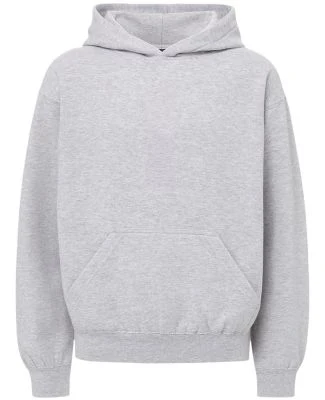 MV Sport 23153Y Youth Buddy Hooded Sweatshirt in Heather grey