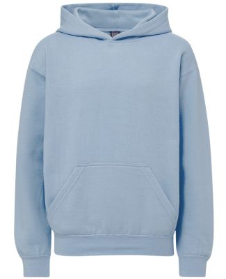MV Sport 23153Y Youth Buddy Hooded Sweatshirt in Light denim heather
