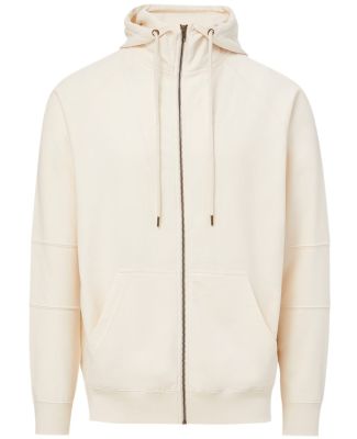 MV Sport 23110 Ezra French Terry Full-Zip Funnel H in Ecru