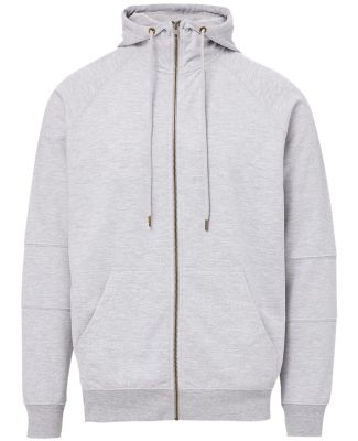 MV Sport 23110 Ezra French Terry Full-Zip Funnel H in Heather grey