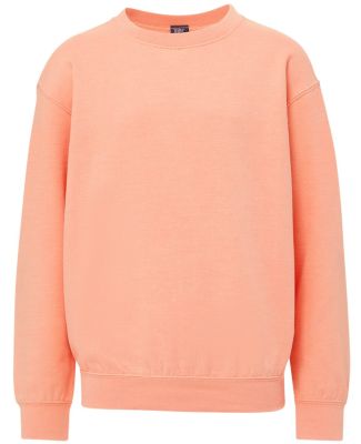 MV Sport 23154Y Youth Buddy Crewneck Sweatshirt in Creamsicle