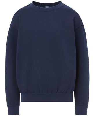 MV Sport 23154Y Youth Buddy Crewneck Sweatshirt in Navy