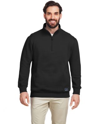 Nautica N17176 Anchor Fleece Quarter-Zip Sweatshir in Black