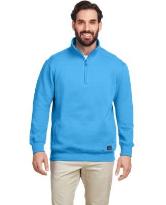 Nautica N17176 Anchor Fleece Quarter-Zip Sweatshir in Azure blue