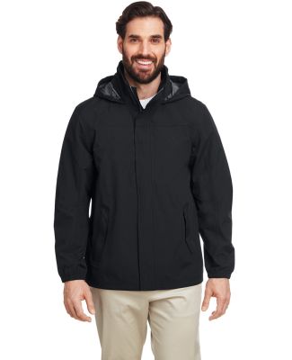 Nautica N17182 Voyage Hooded Rain Jacket in Black