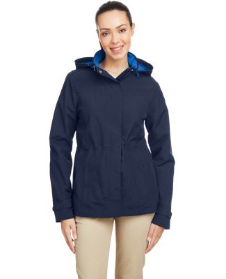 Nautica N17183 Women's Voyage Hooded Rain Jacket in Navy