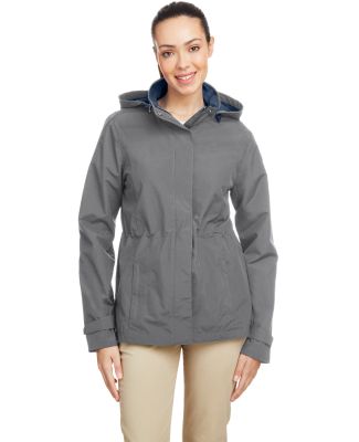 Nautica N17183 Women's Voyage Hooded Rain Jacket in Graphite