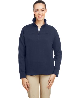Nautica N17397 Women's Anchor Fleece Quarter-Zip S in Navy