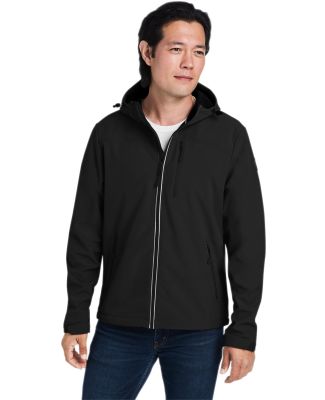 Nautica N17789 Wavestorm Hooded Soft Shell Jacket in Black