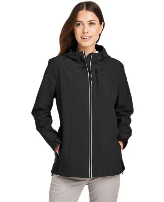 Nautica N17790 Women's Wavestorm Hooded Soft Shell in Black
