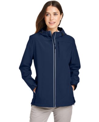 Nautica N17790 Women's Wavestorm Hooded Soft Shell in Navy