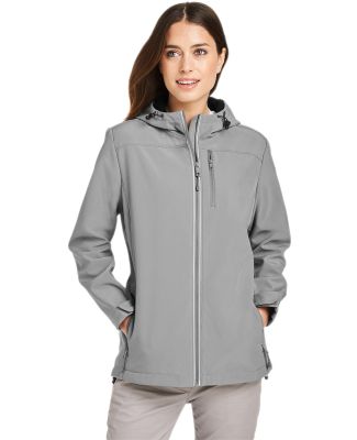 Nautica N17790 Women's Wavestorm Hooded Soft Shell in Graphite