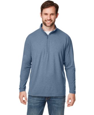 Nautica N17924 Saltwater Quarter-Zip Pullover in Faded navy