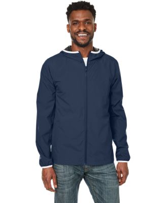 Nautica N17926 Stillwater Hooded Windbreaker in Navy