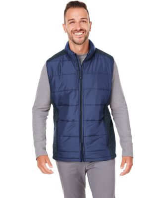 Nautica N17946 Harbor Puffer Vest in Navy/ navy heather
