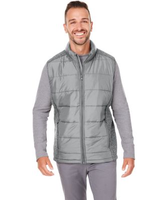 Nautica N17946 Harbor Puffer Vest in Graphite/ graphite heather