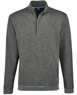 Nautica N18090 Explorer Fleece Quarter-Zip in Charcoal heather