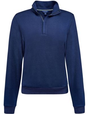 Nautica N18091 Women's Explorer Fleece Quarter-Zip in Navy