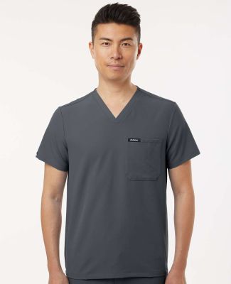Jaanuu M10001 Holmes Everyday 1-Pocket Scrub V-Nec in Carbon grey