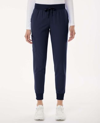 Jaanuu W20003 Women's Silex Knit-Waist Scrub Jogge in Midnight navy