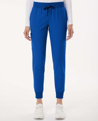 Jaanuu W20003 Women's Silex Knit-Waist Scrub Jogge in Royal blue