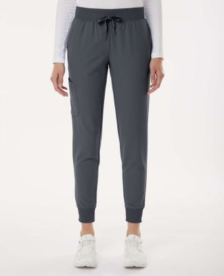 Jaanuu W20003P Women's Silex Knit-Waist Scrub Jogg in Carbon grey