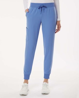 Jaanuu W20003P Women's Silex Knit-Waist Scrub Jogg in Ceil blue