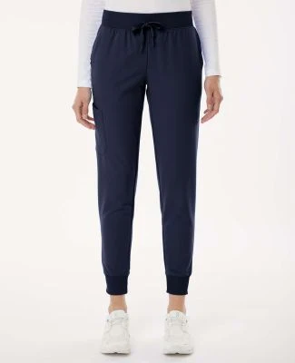 Jaanuu W20003P Women's Silex Knit-Waist Scrub Jogg in Midnight navy