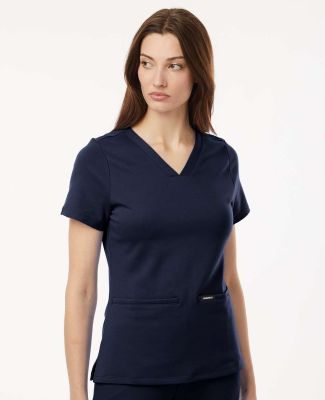 Jaanuu W30003 Women's Cesi Ultrasoft Scrub V-Neck  in Midnight navy
