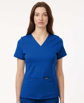 Jaanuu W30003 Women's Cesi Ultrasoft Scrub V-Neck  in Royal blue