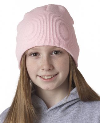 8131 UltraClub® Acrylic Knit Beanie in Pink