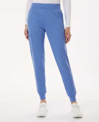 Jaanuu W40001P Women's Rubi Ultrasoft Scrub Jogger in Ceil blue