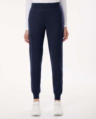 Jaanuu W40001P Women's Rubi Ultrasoft Scrub Jogger in Midnight navy