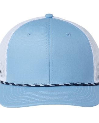 The Game Hats GB452R Everyday Rope Trucker Cap in Columbia blue/ white