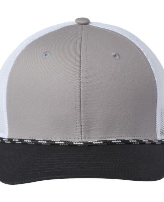 The Game Hats GB452R Everyday Rope Trucker Cap in Light grey/ black