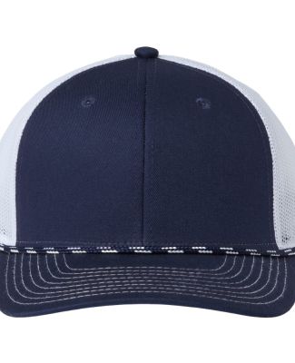 The Game Hats GB452R Everyday Rope Trucker Cap in Navy/ white