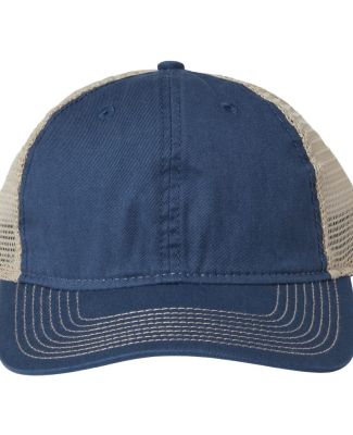The Game Hats GB880 Soft Trucker Cap in Vintage blue/ khaki