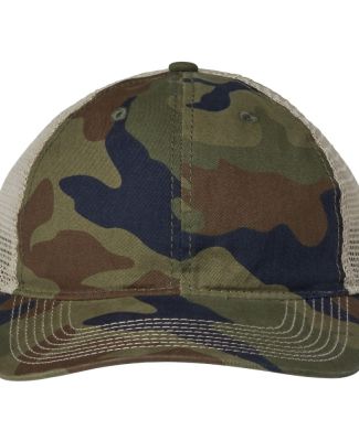 The Game Hats GB880 Soft Trucker Cap in Woodland/ khaki