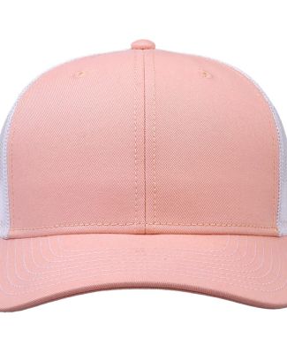 The Game Hats GB452E Everyday Trucker Cap in Creamsicle pink/ white