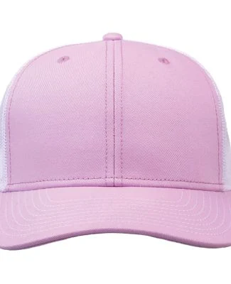 The Game Hats GB452E Everyday Trucker Cap in Wisteria pink/ white