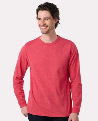 Recover EC102 Eco Long Sleeve T-Shirt in Ruby