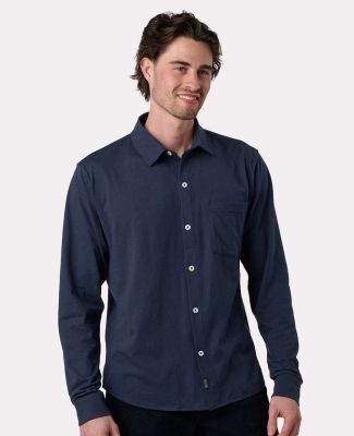 Recover EC650 Eco Button Down Shirt in Navy